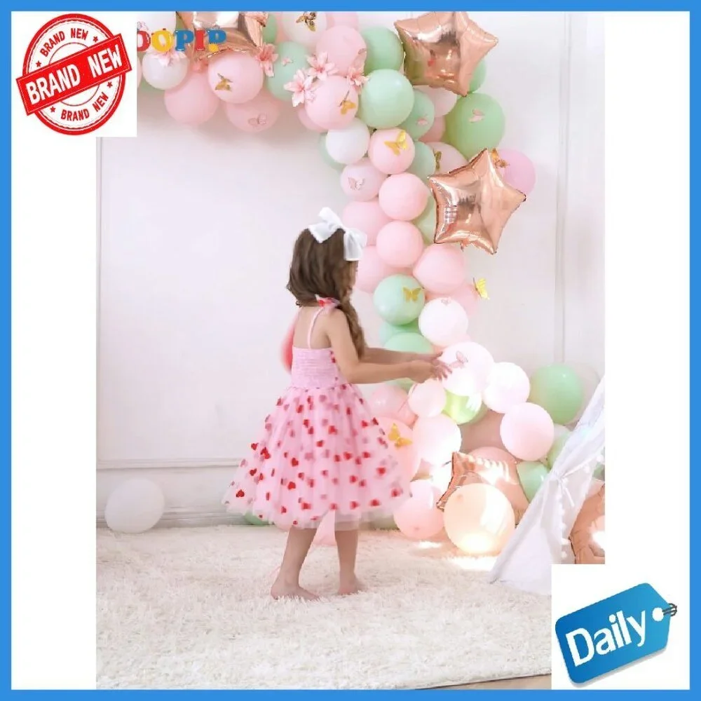 Baby Girls Tutu Dress Sleeveless Sequin Tulle Princess Party Dress